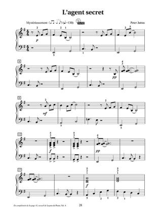 Solos Pour Piano Volume 4 + CD - HAL LEONARD - Partition - Piano